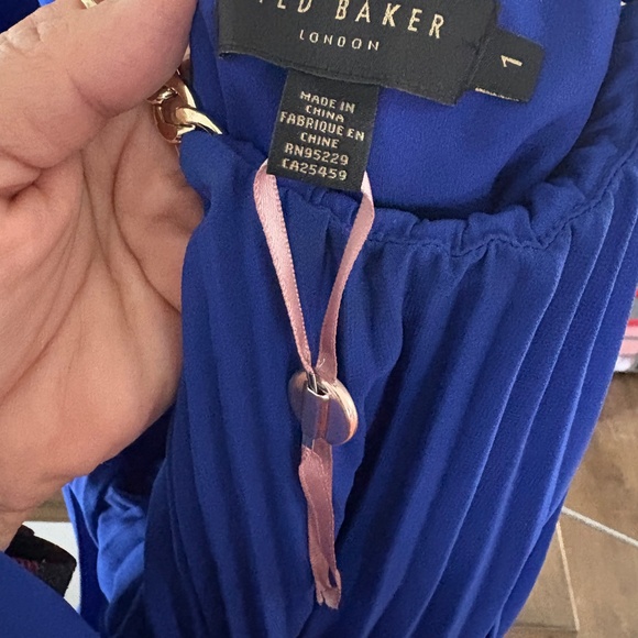 Ted Baker London Helios blue pleated dress - Picture 2 of 7